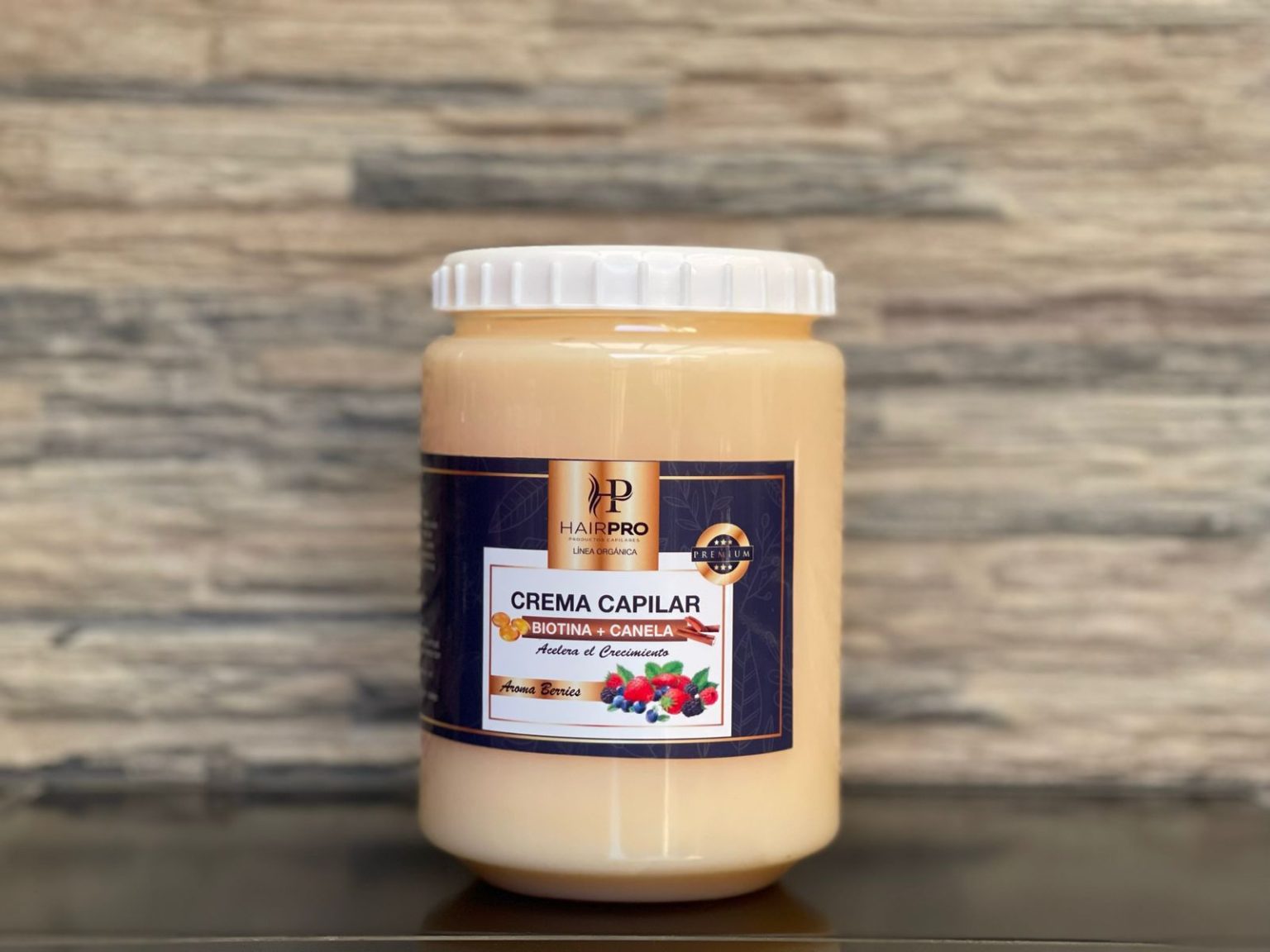 Crema capilar de biotina más canela