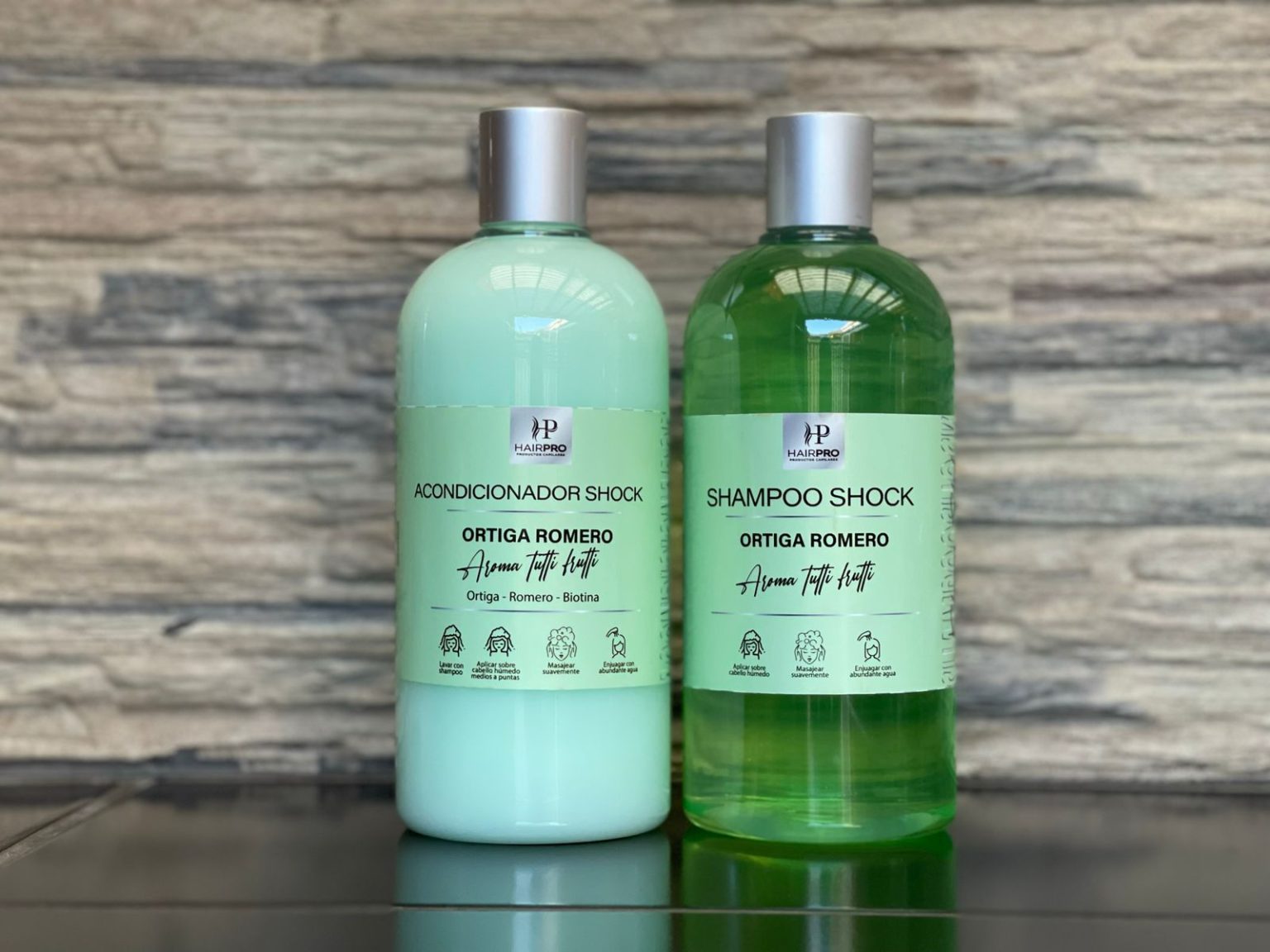 Shampoo y acondicionador romero + ortiga