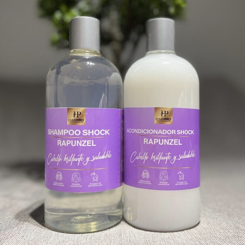 Shampoo y acondicionador shock rapunzel