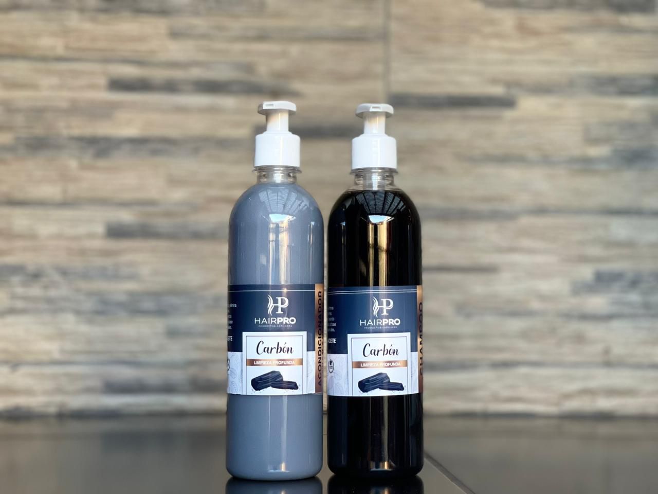 Shampoo y acondicionador carbón
