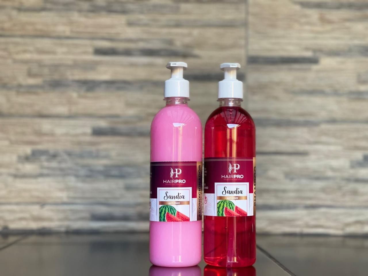 Shampoo y acondicionador sandía anti frizz